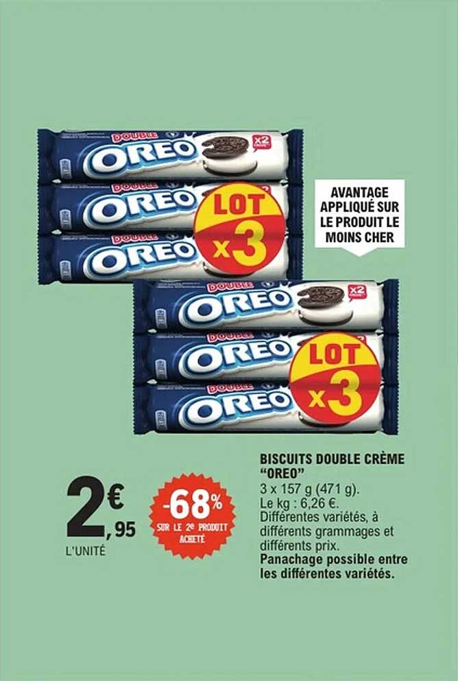 Biscuits Double Crème “OREO”
