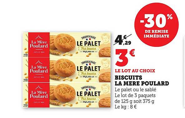 BISCUITS LA MERE POULARD