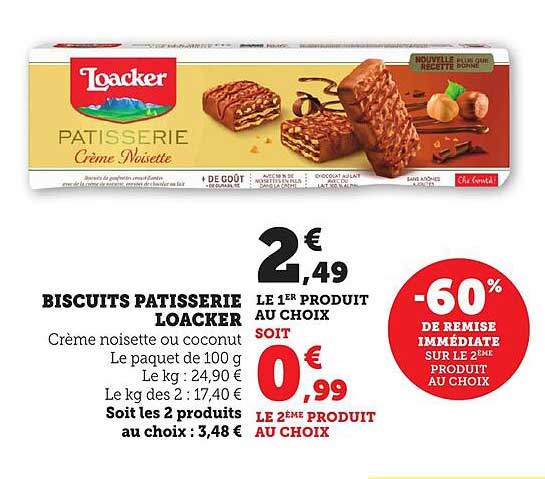 BISCUITS PÂTISSERIE LOACKER