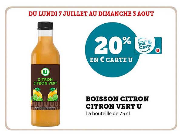 BOISSON CITRON CITRON VERT U