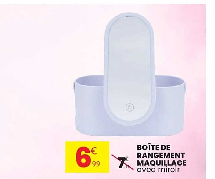 BOÎTE DE RANGEMENT MAQUILLAGE avec miroir