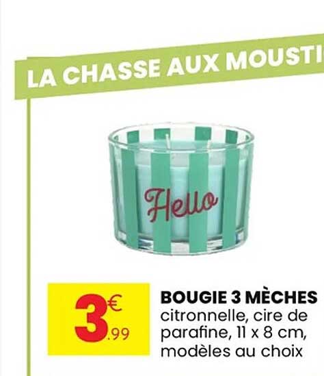 BOUGIE 3 MÈCHES
