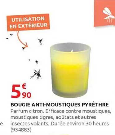 BOUGIE ANTI-MOUSTIQUES PYRÈTHRE