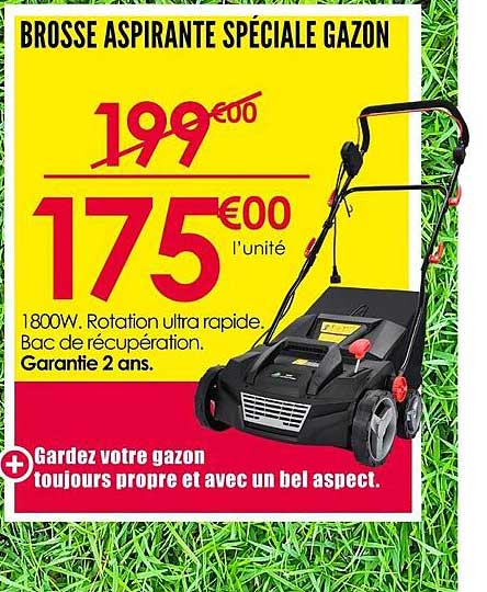 BROSSE ASPIRANTE SPÉCIALE GAZON