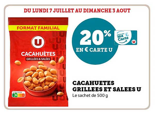 CACAHUÈTES GRILLÉES ET SALÉES U