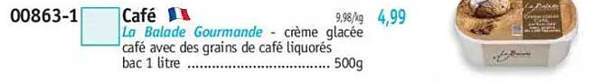 Café La Balade Gourmande - crème glacée