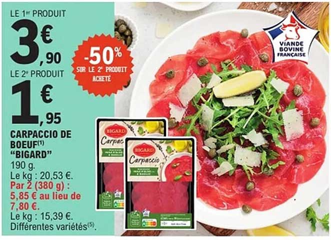 CARPACCIO DE BOEUF "BIGARD"