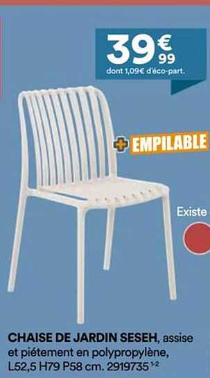 CHAISE DE JARDIN SESEH