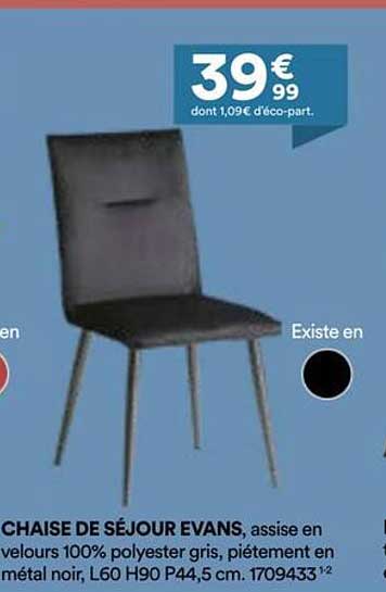 CHAISE DE SÉJOUR EVANS
