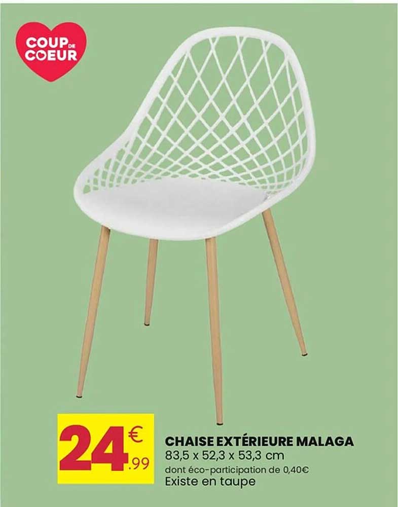 CHAISE EXTÉRIEURE MALAGA