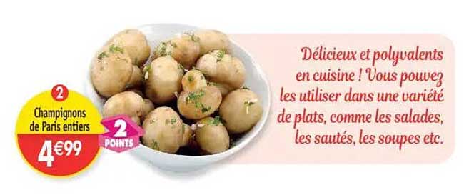 Champignons de Paris entiers