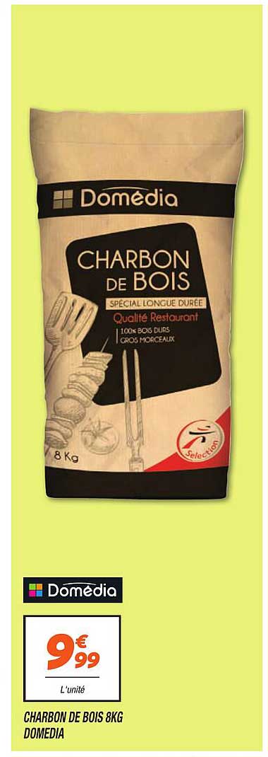 CHARBON DE BOIS 8KG DOMEDIA