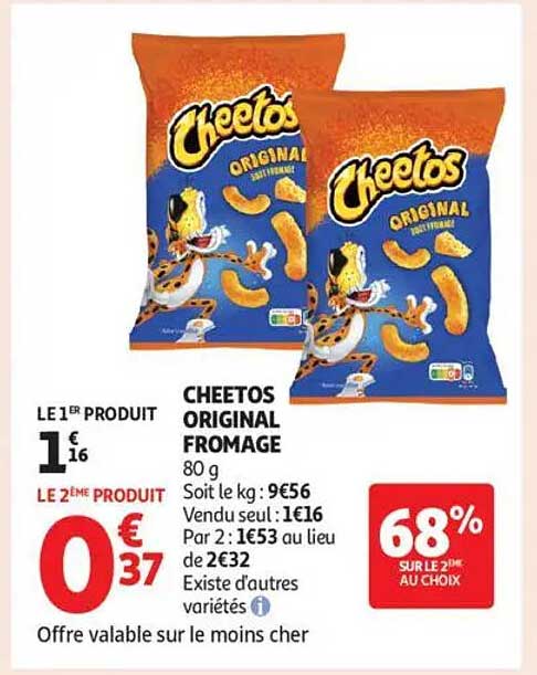 CHEETOS ORIGINAL FROMAGE