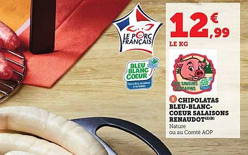 CHIPOLATAS BLEU-BLANC-COEUR SAILLASONS RENAUDOT