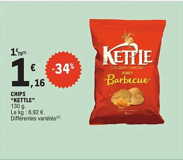 CHIPS "KETTLE" 130 g