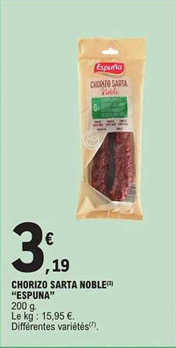 CHORIZO SARTA NOBLE ESPUNA