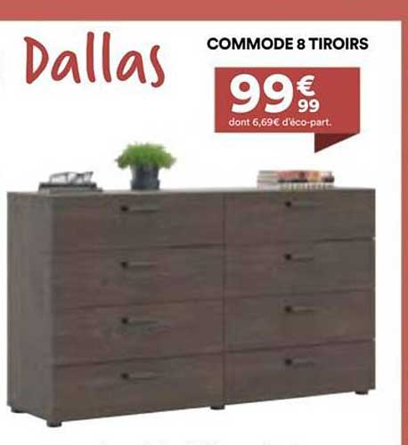 COMMODE 8 TIROIRS