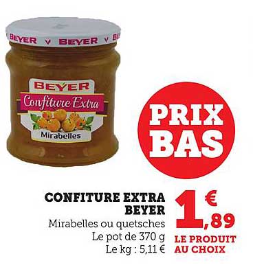 CONFITURE EXTRA BEYER