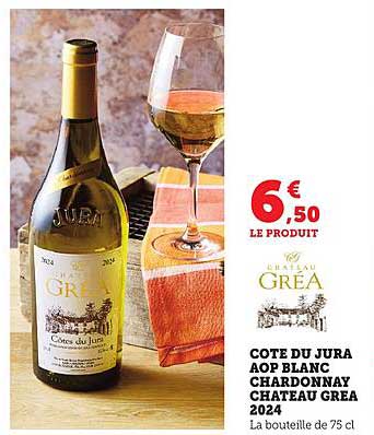 COTE DU JURA AOP BLANC CHARDONNAY CHATEAU GREA 2024
