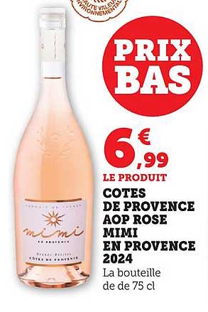 COTES DE PROVENCE AOP ROSE MIMI EN PROVENCE 2024