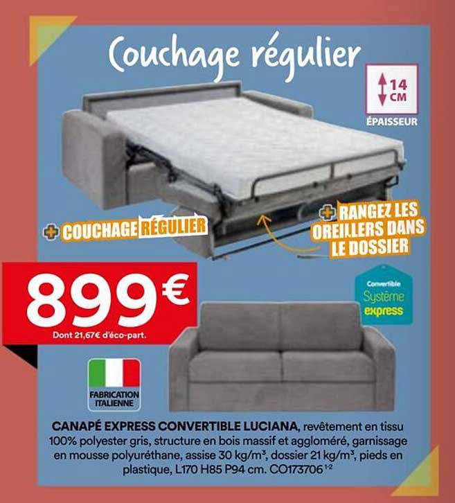 Couchage régulier