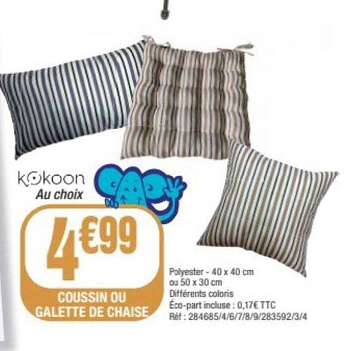 COUSSIN OU GALETTE DE CHAISE