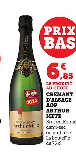 CREMANT D'ALSACE AOP ARTHUR METZ