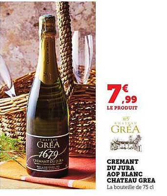 CREMANT DU JURA AOP BLANC CHATEAU GREÀ
