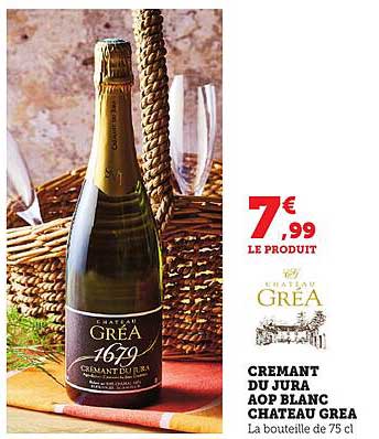 CREMANT DU JURA AOP BLANC CHATEAU GREÀ