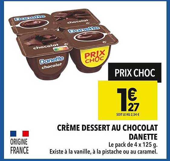 CRÈME DESSERT AU CHOCOLAT DANETTE
