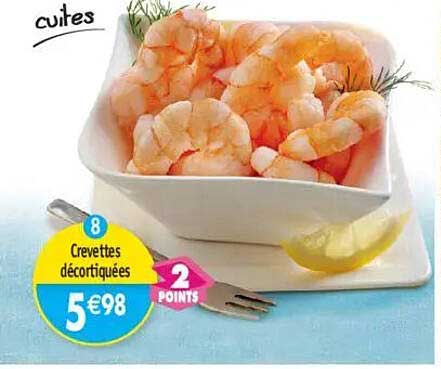 Crevettes décortiquées