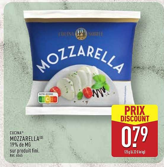 CUCINA® MOZZARELLA 19% de MG