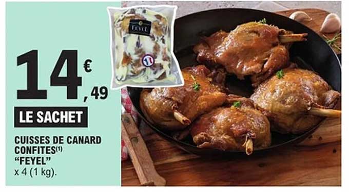 CUISSES DE CANARD CONFITES "FEYEL" x 4 (1 kg)