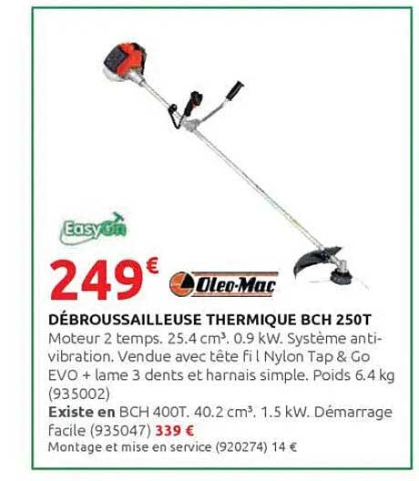 DÉBROUSSAILLEUSE THERMIQUE BCH 250T