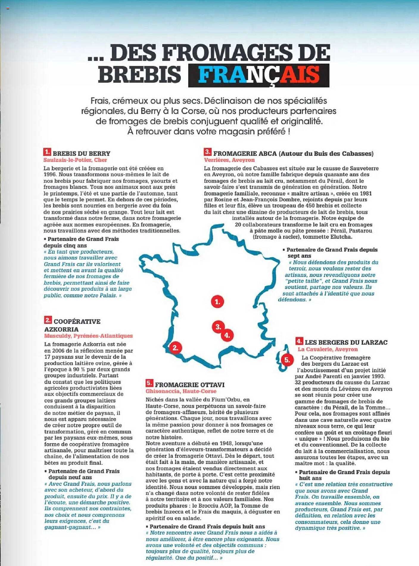... DES FROMAGES DE BREBI... FRANÇAIS