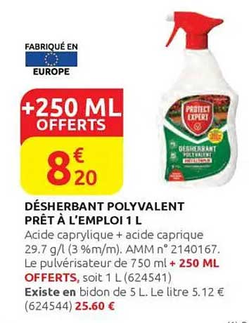 DÉSHERBANT POLYVALENT PRÊT À L'EMPLOI 1 L