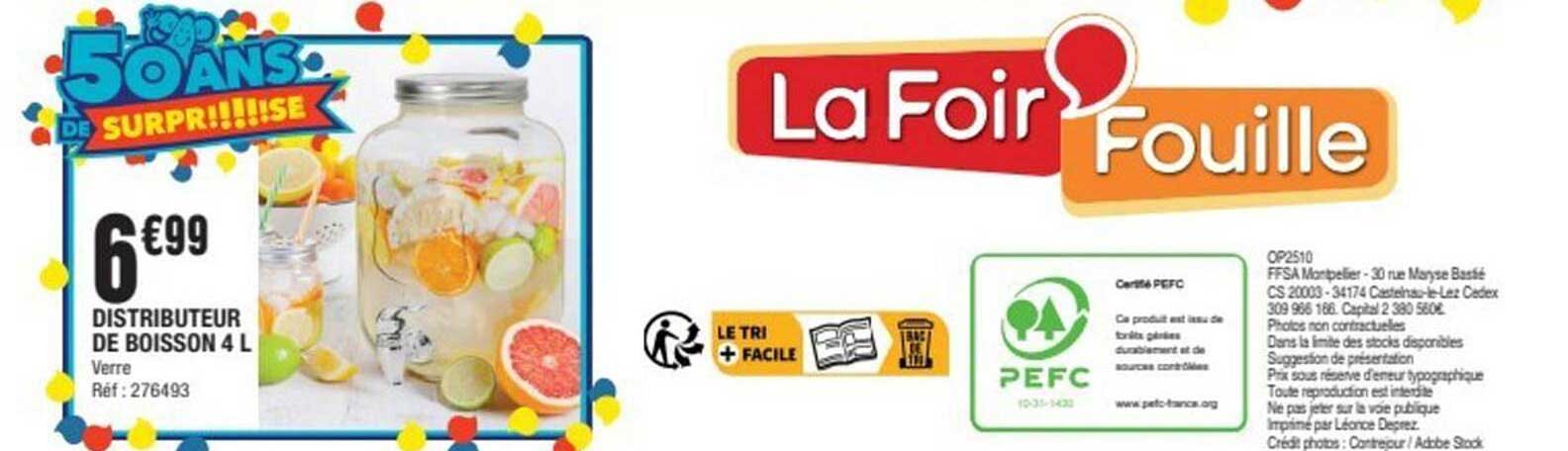DISTRIBUTEUR DE BOISSON 4 L