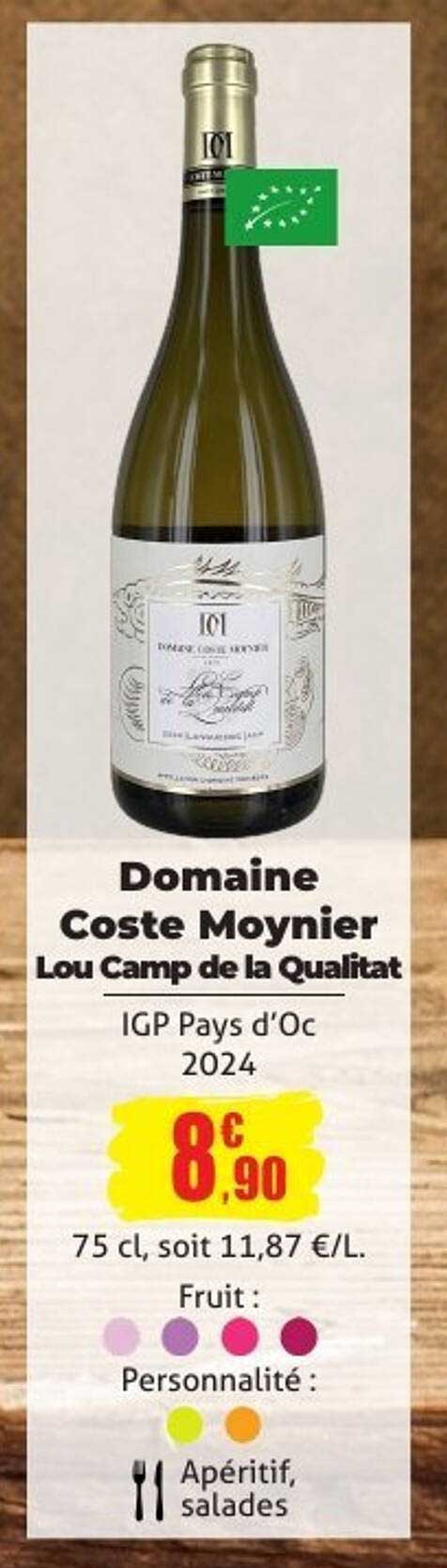 Domaine Coste Moynier Lou Camp de la Qualitat IGP Pays d'Oc 2024