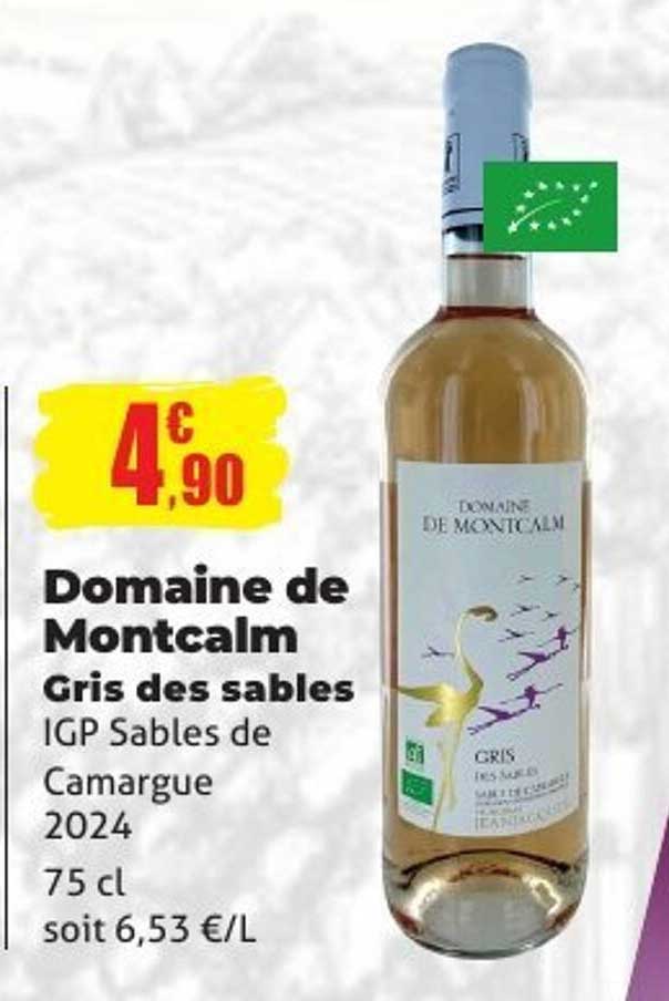 Domaine de Montcalm Gris des sables IGP Sables de Camargue