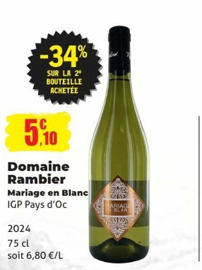 Domaine Rambier Mariage en Blanc IGP Pays d'Oc