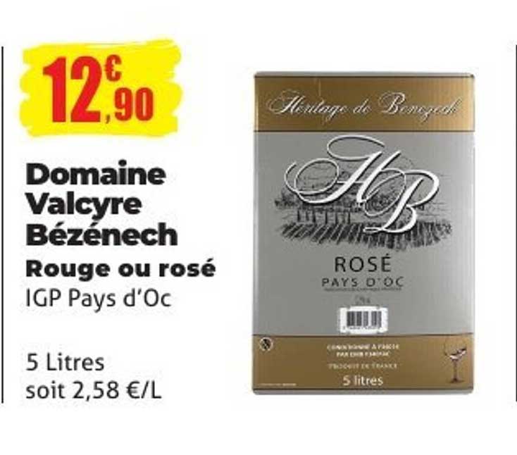 Domaine Valcyre Bézénech Rouge ou rosé IGP Pays d'Oc