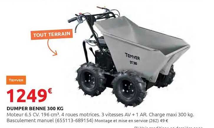 DUMPER BENNE 300 KG