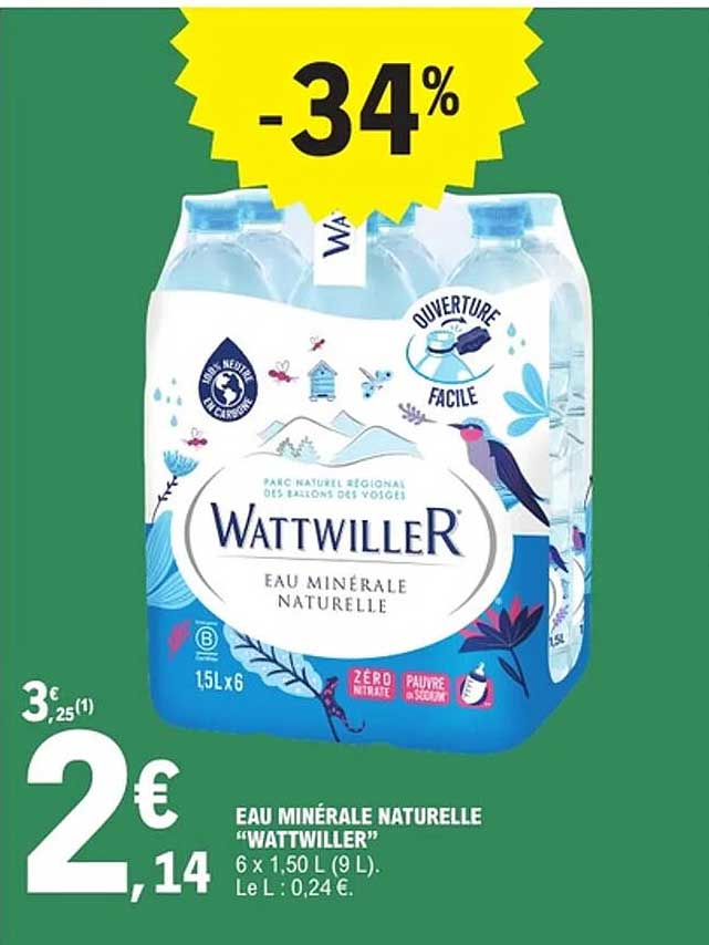 EAU MINÉRALE NATURELLE “WATTWILLER”