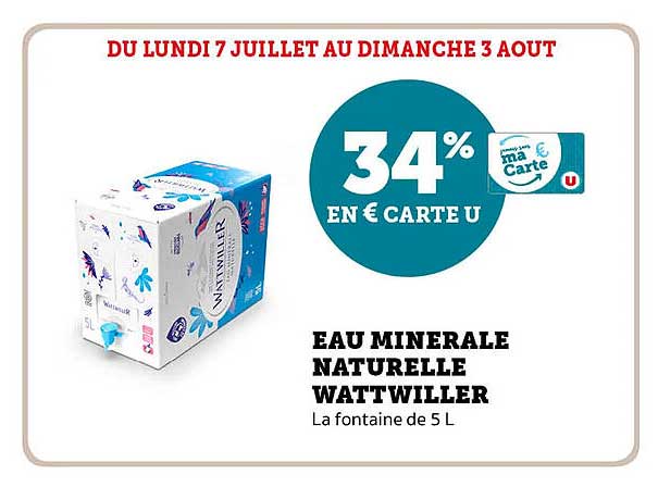 EAU MINERALE NATURELLE WATTWILLER La fontaine de 5 L