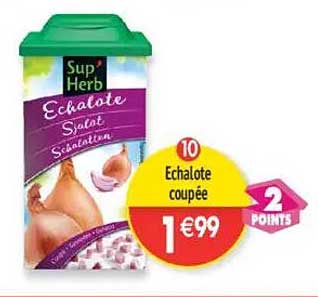 Echalote coupée
