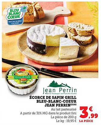 ÉCORCE DE SAPIN GRILL BLEU-BLANC-COEUR JEAN PERRIN