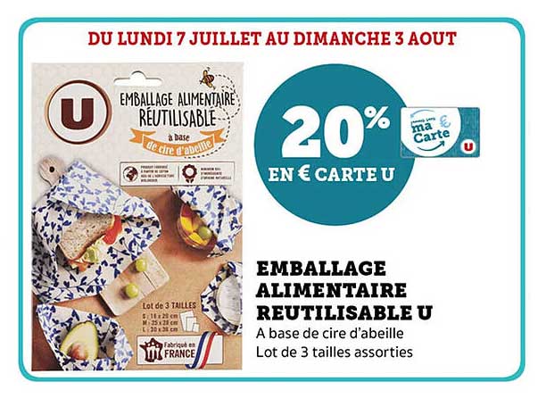 EMBALLAGE ALIMENTAIRE REUTILISABLE U