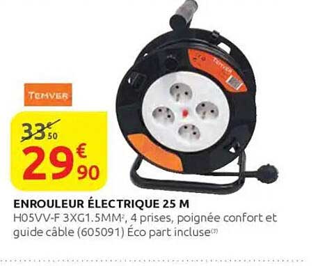 ENROULEUR ÉLECTRIQUE 25 M