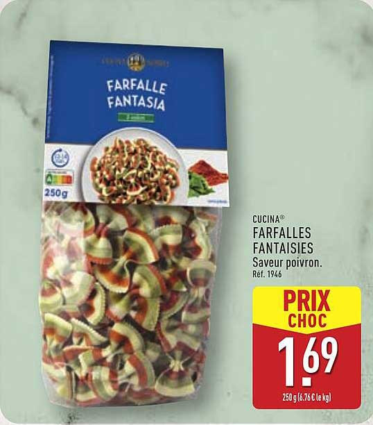 FARFALLE FANTASIES Saveur poivron.