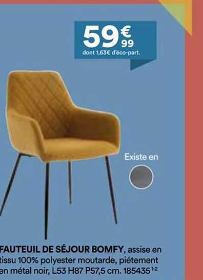 FAUTEUIL DE SÉJOUR BOMFY